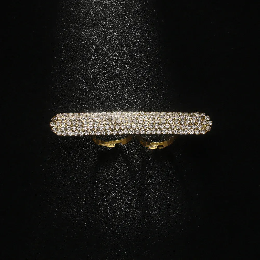 KissICON gold Kissicon Lady Long Bar Ring – Open Bling Party