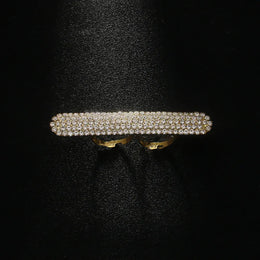 KissICON gold Kissicon Lady Long Bar Ring – Open Bling Party