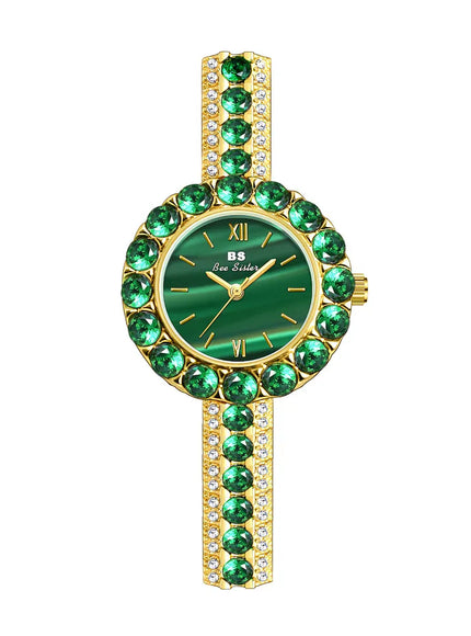 KissICON Gold [KissIcon] UTHAI Women's Watch Malachite - Waterproof
