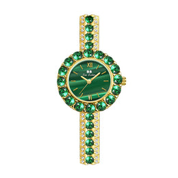 KissICON Gold [KissIcon] UTHAI Women's Watch Malachite - Waterproof