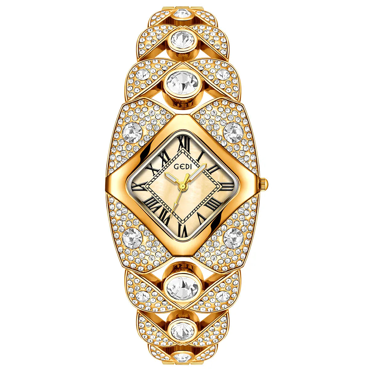 KissICON Gold KissIcon Women Diamond Inlaid Luxury Watch - Waterproof