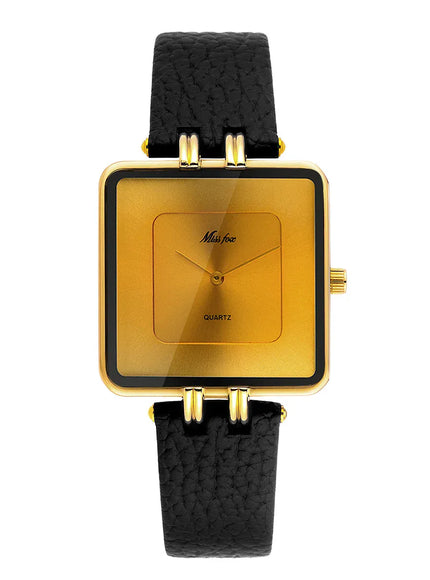 KissICON Gold KissIcon Women Watch - Wine Red Square Waterproof