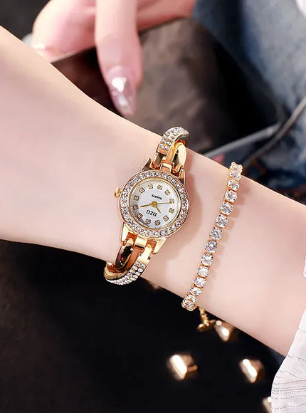 KissICON Gold(only a watch) KissIcon UTHAI W64 Diamond Dial Quartz Watch Minimalist