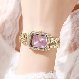 KissICON Gold pink KissIcon 2025 Brand Watch Women Diamond Quartz -