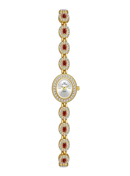 KissICON Gold red KissIcon UTHAI Women Chain Watch Light Luxury -