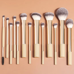 KissICON Gold Ronshadow 13 Piece Makeup Brush Set For Face