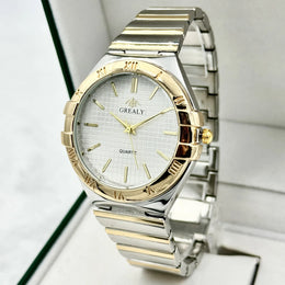 KissICON Gold silver-men KissIcon Men Watch Light Luxury Waterproof Watches- Durable