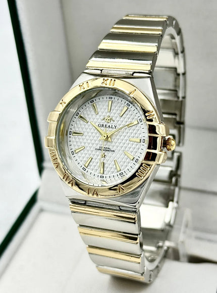 KissICON Gold silver-women KissIcon Men Watch Light Luxury Waterproof Watches- Durable