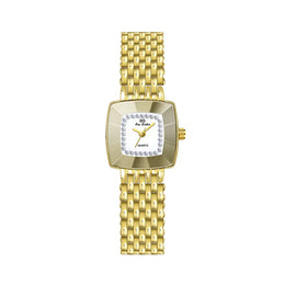 KissICON Gold-square KissIcon UTHAI Women Watches Waterproof Steel - Durable