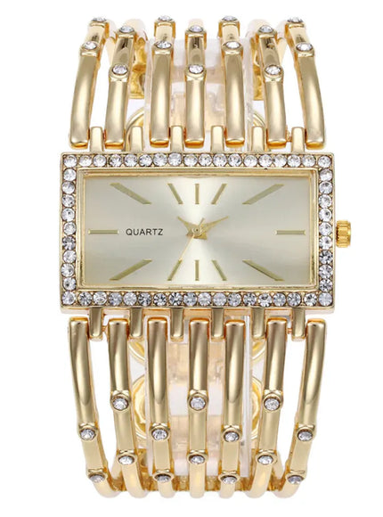 KissICON Gold 💋 UTHAI W24 Women's Quartz Watch - Stainless
