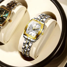 KissICON gold white KissIcon Light Luxury Women Watch - Waterproof Calendar