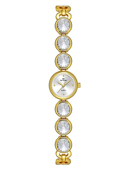 KissICON Gold white UTHAI Womens Watch Champagne Gold Waterproof - Quartz