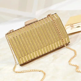 Dropshipman Gold Women's Rhinestone Clutch Bag – Crystal Bling Wedding & Evening Purse