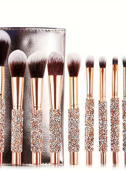 KissICON Golden 1012pc Pro Makeup Brush Set – Perfect Gift Her