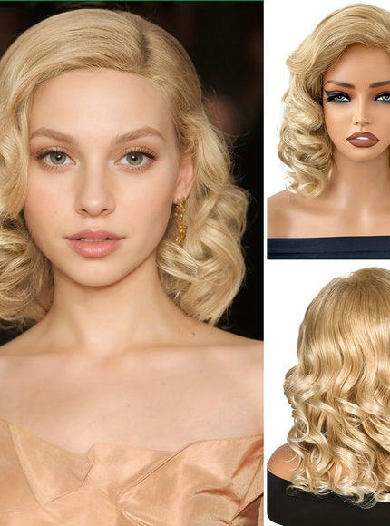 KissICON Golden / 14inch KissIcon Women's Golden Blonde Wig - 150 Density