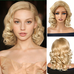 KissICON Golden / 14inch KissIcon Women's Golden Blonde Wig - 150 Density