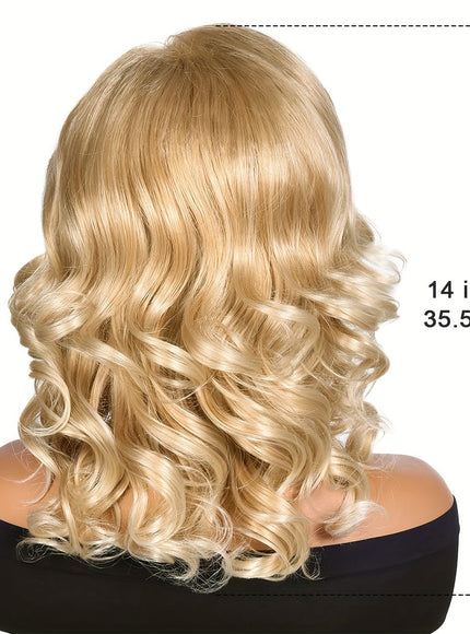 KissICON Golden / 14inch KissIcon Women's Golden Blonde Wig - 150 Density