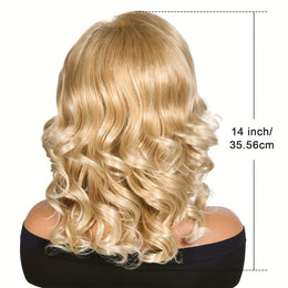 KissICON Golden / 14inch KissIcon Women's Golden Blonde Wig - 150 Density