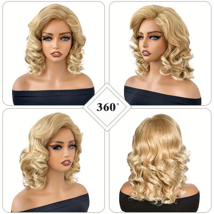 KissIcon Women's Golden Blonde Wig - 150 Density