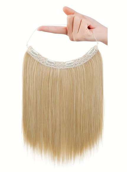 KissICON Golden Blonde / 12inch KissIcon 12in Invisible Wire Hair Extensions - Secure