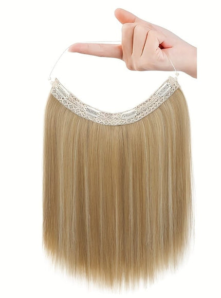 KissICON Golden Blonde With Highlights / 12inch KissIcon 12in Invisible Wire Hair Extensions - Secure