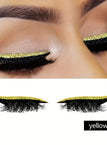 Golden Eyeliner Eyelash Stickers One Box One Pair