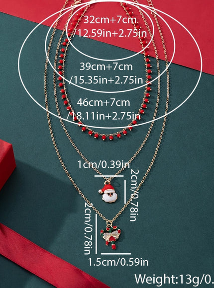 KissICON Golden Golden Bohemian Christmas Necklace