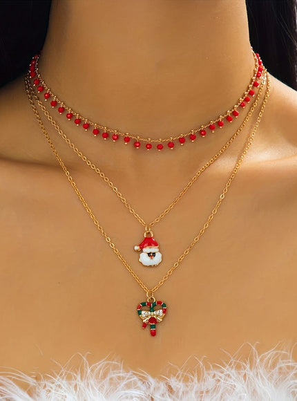 KissICON Golden Golden Bohemian Christmas Necklace