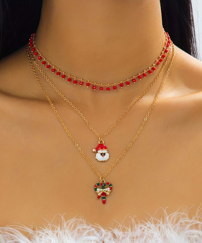 KissICON Golden Golden Bohemian Christmas Necklace