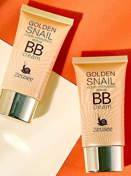 jkthpu-45 Golden Snail BB Cream Foundation Primer Full Coverage