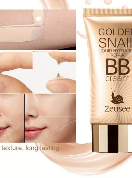 jkthpu-45 Golden Snail BB Cream Foundation Primer Full Coverage