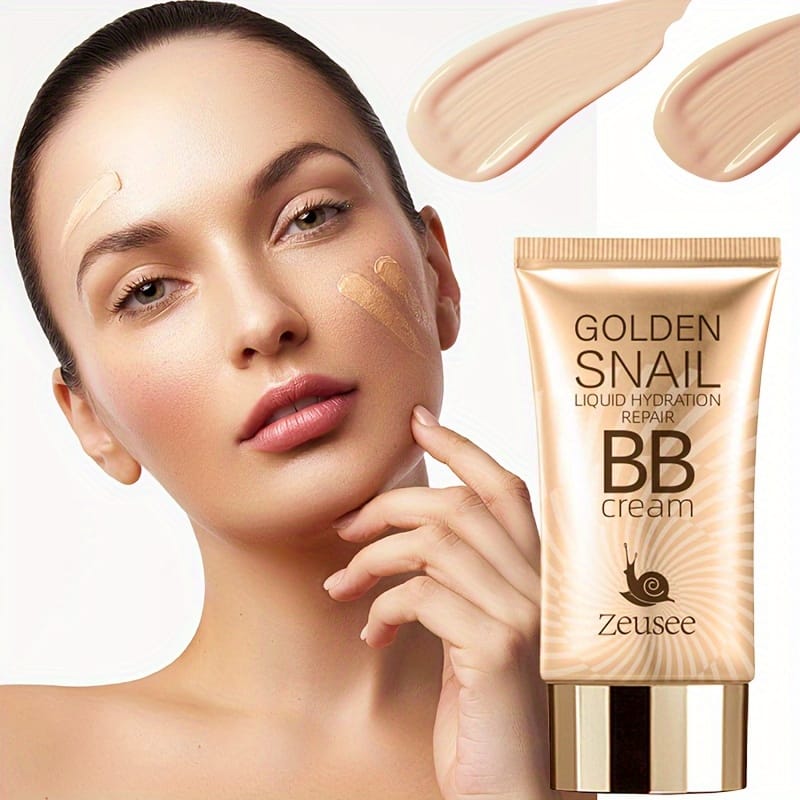 jkthpu-45 Golden Snail BB Cream Foundation Primer Full Coverage