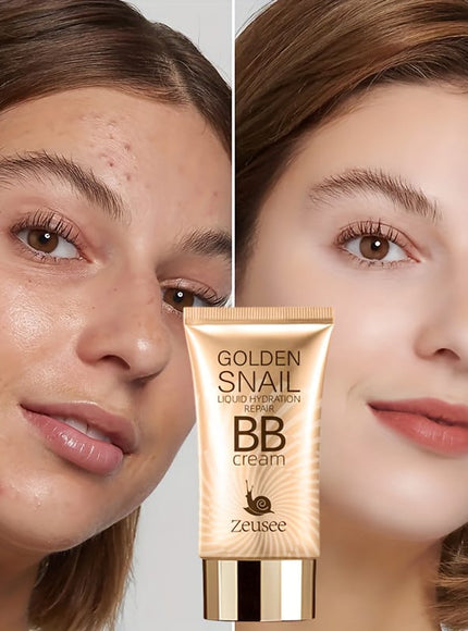 jkthpu-45 Golden Snail BB Cream Foundation Primer Full Coverage