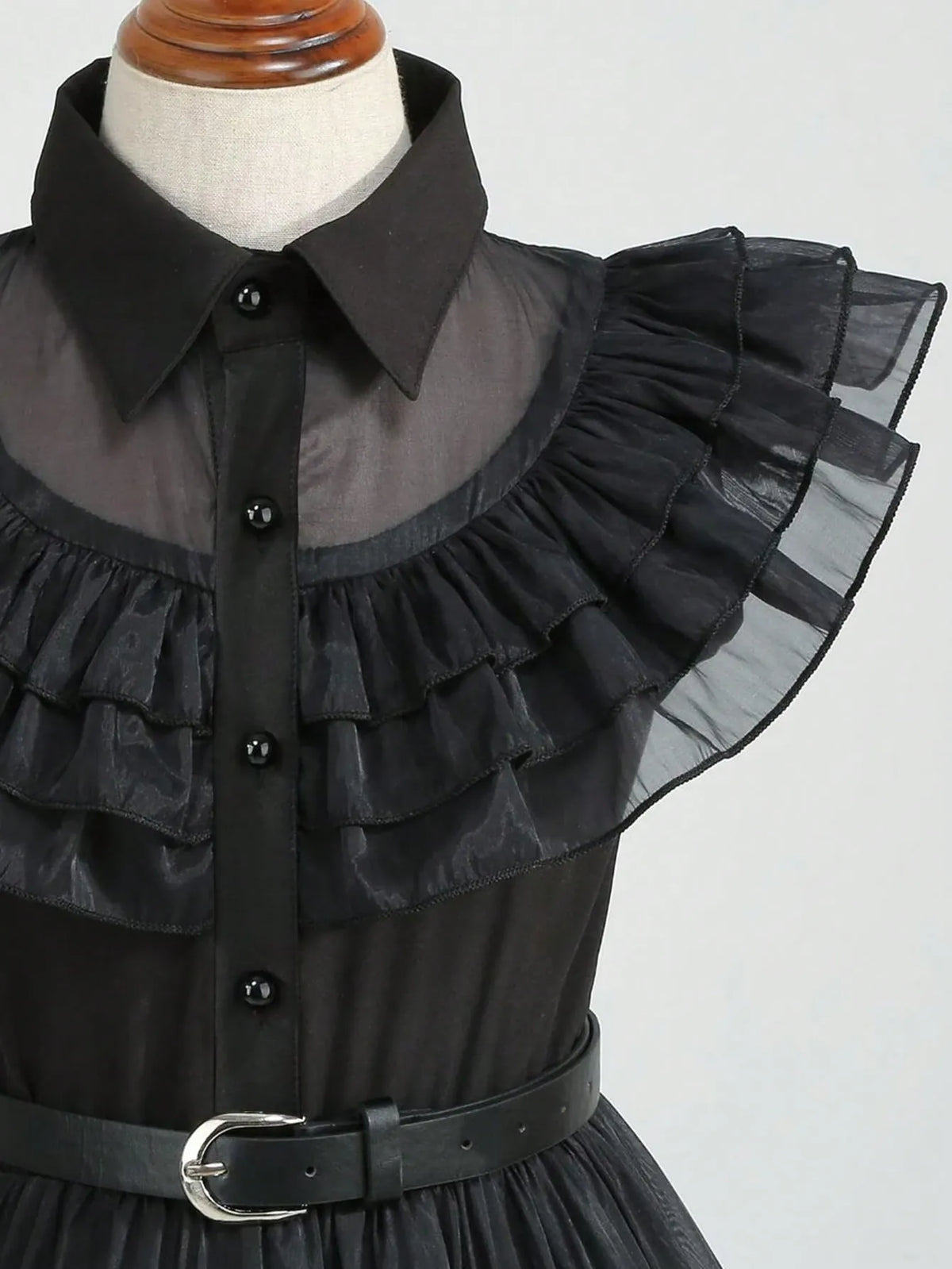 KissICON Gothic Wednesday Princess Costume and Vampire Party Dress