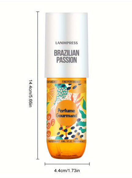 KissICON Gourmet style Brazilian Passion 90ml Body Hair Mist Bra