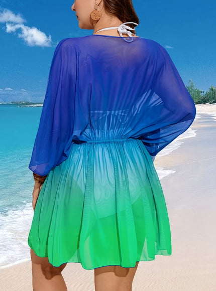 KissICON Gradient Curve Festival Swim Coverup