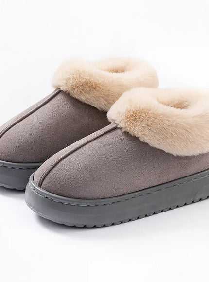 KissICON gray / 36-37 Winter Women Shoes Fashion Snow Boots Fluffy Plush