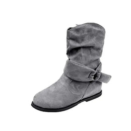 KissICON gray / 40 Fashion Women Boot Suede and Calf Fashion Boot