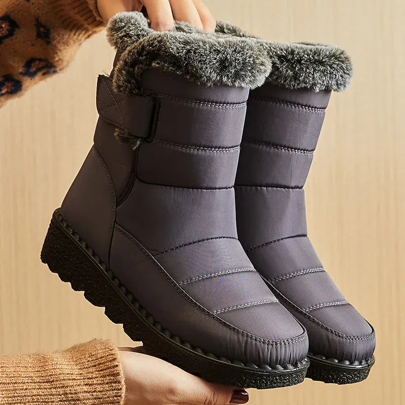 KissICON GRAY / 43 Women's Boots 2024 Trend Winter Shoes For Woman