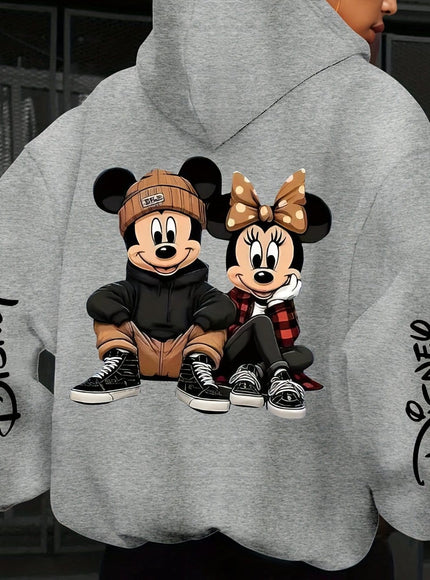 jkthpu-45 Gray A / UK 16 Plus Size - Disney Mickey & Minnie Mouse