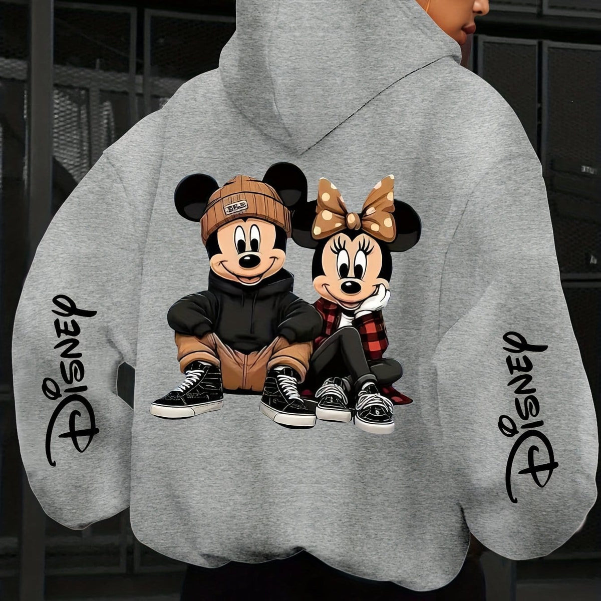 jkthpu-45 Gray A / UK 16 Plus Size - Disney Mickey & Minnie Mouse