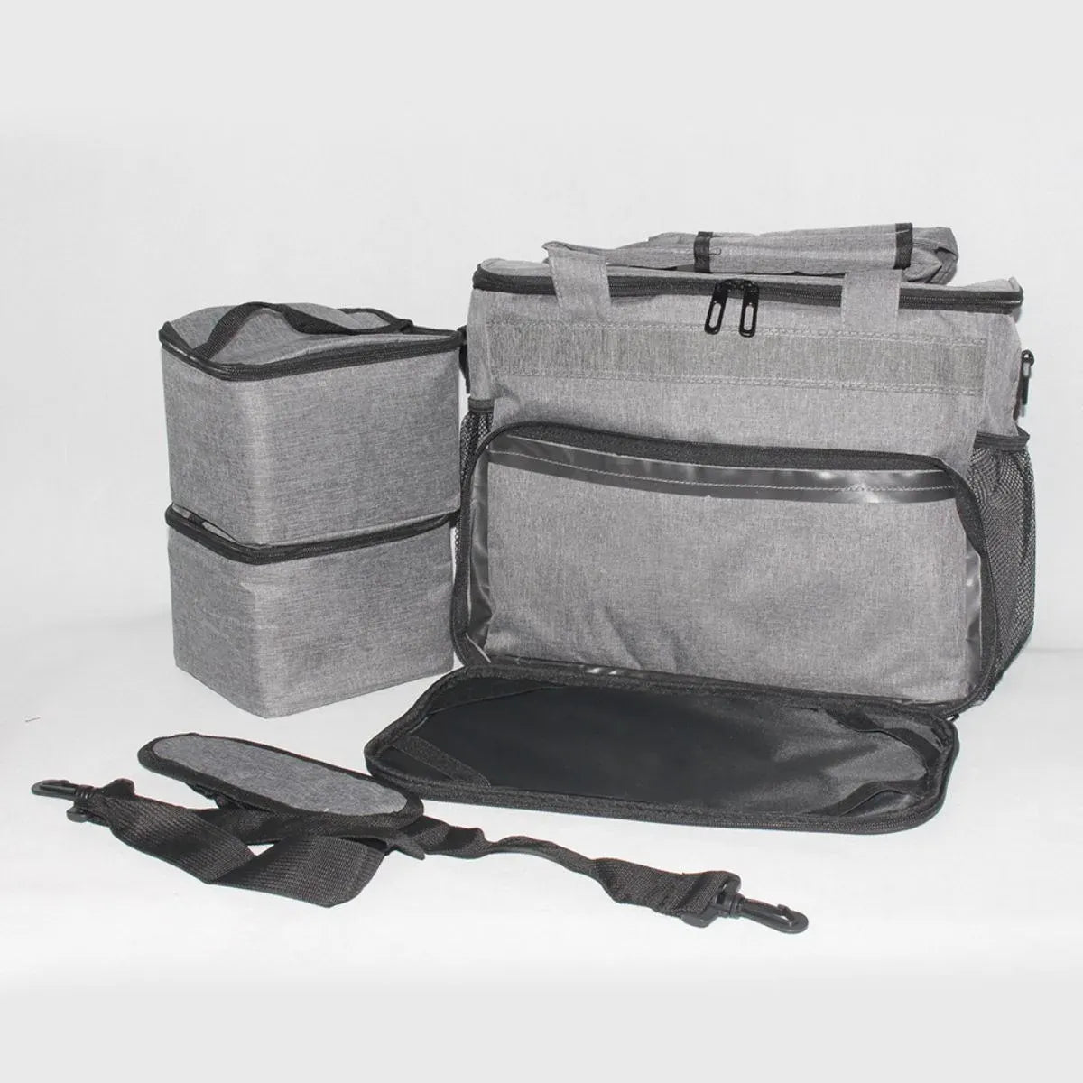 KissICON GRAY Multifunctional Camping Kitchenware Storage Small Folding Tool
