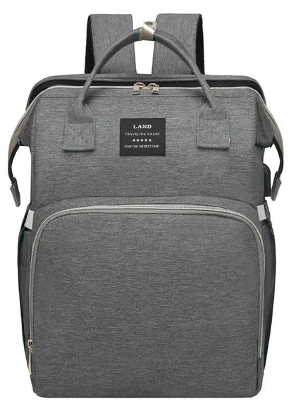 KissICON GRAY Multifunctional Diaper Mommy Baby Organiser – Stroller