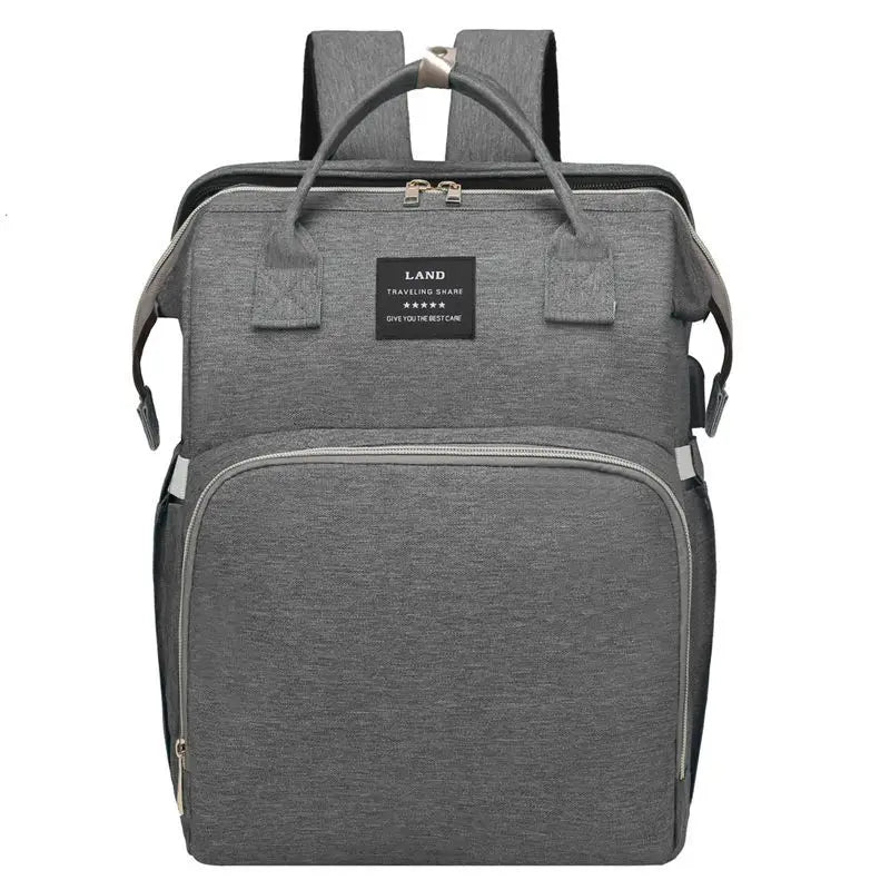 KissICON GRAY Multifunctional Diaper Mommy Baby Organiser – Stroller