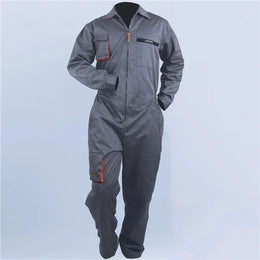 KissICON Gray / S Durable Work Coveralls for Mechanics  Welders