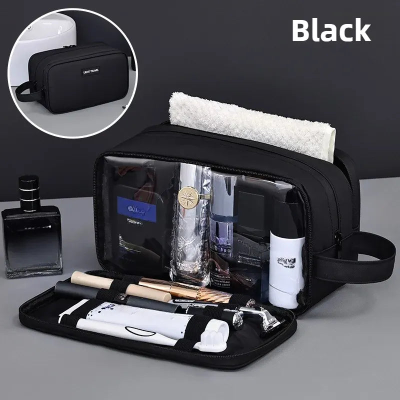 KissICON GRAY Toiletries Men's Business Trip Fitness Bath Cosmetic