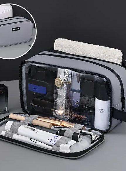 KissICON GRAY Toiletries Men's Business Trip Fitness Bath Cosmetic