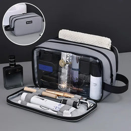 KissICON GRAY Toiletries Men's Business Trip Fitness Bath Cosmetic