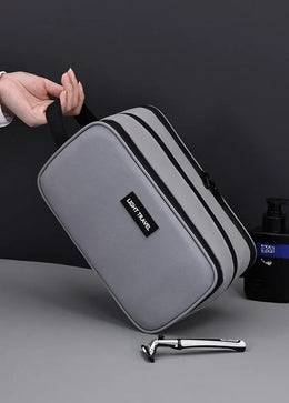 KissICON GRAY Toiletries Men's Business Trip Fitness Bath Cosmetic