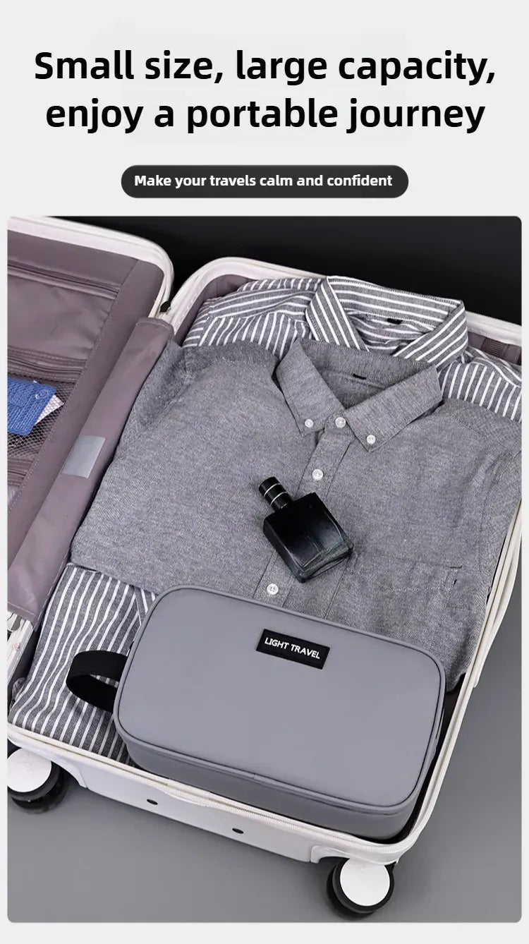 KissICON GRAY Toiletries Men's Business Trip Fitness Bath Cosmetic